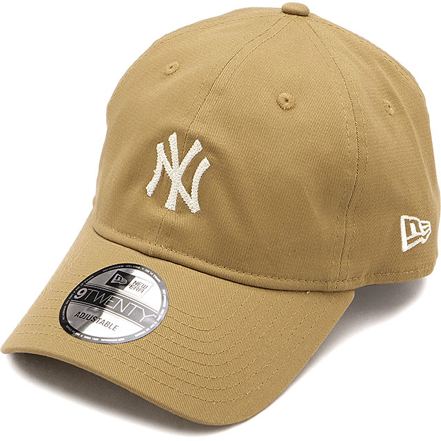 ニューエラ NEWERA キャップ ニューヨーク・ヤンキース 13751072 FW23 MLB 9TWENTY Cloth Strap 帽子 クロスストラップ サイズ調整可能 カーキ｜mischief