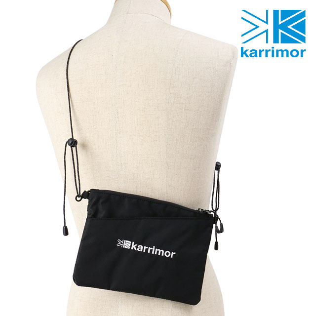 カリマー Karrimor デュアルサコッシュ 501022-9000 FW23 1.2L dual sacoche メンズ・レディース 鞄 ショルダーポーチ アウトドア Black｜mischief