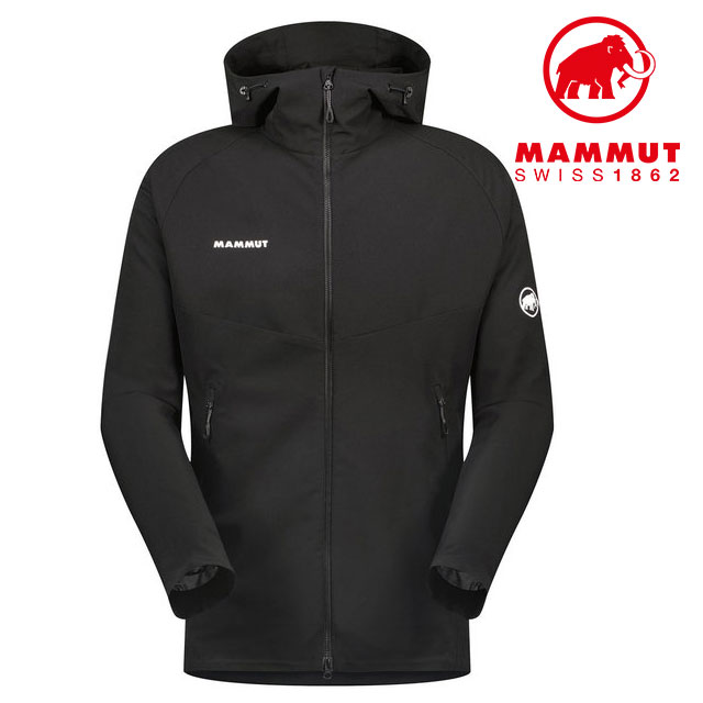 マムート MAMMUT メンズ マクーン 2.0 SO フーデッドジャケット AF 1011-00792 FW23 アウター ソフトシェル アウトドア black