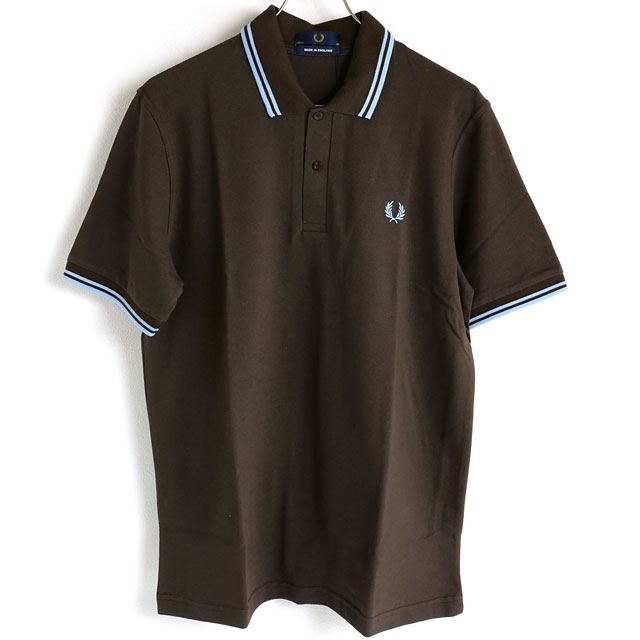 FRED PERRY フレッドペリー ポロシャツ メンズ TWIN TIPPED FRED PERRY SHIRT ツイン ティップド  フレッドペリーシャツ 鹿の子 M12