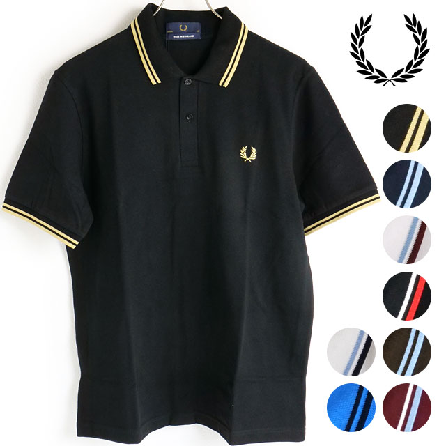 正規品国産フレッドペリー　ポロシャツ　　Fred Perry M12 42サイズ　黒 トップス