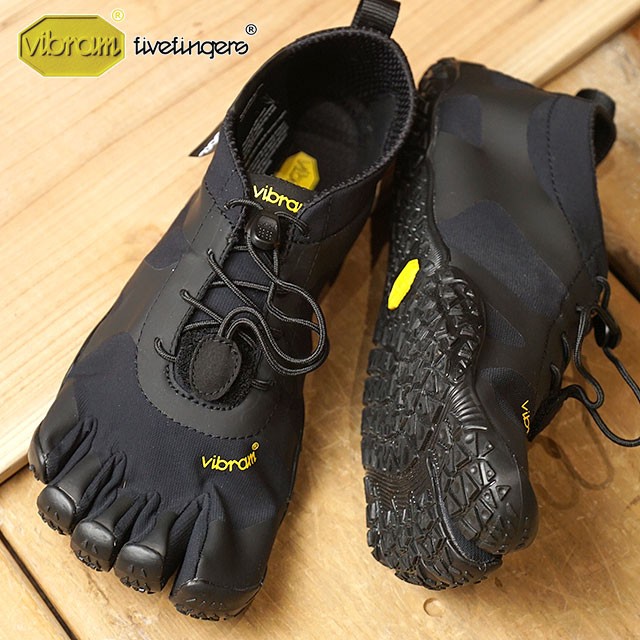 ビブラムファイブフィンガーズ メンズ Vibram FiveFingers オールラウンド アウトドア 5本指シューズ V-ALPHA ベアフット 靴  Black 18M7101