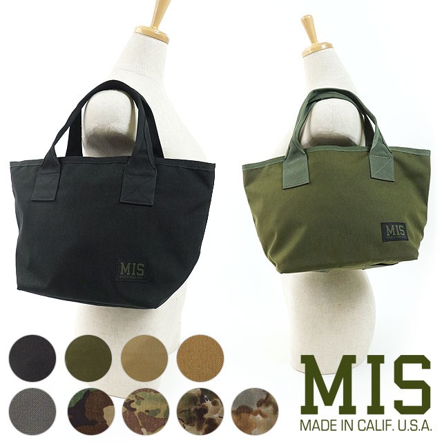 MIS エムアイエス ミニ トートバッグ MINI TOTE BAGミリタリー