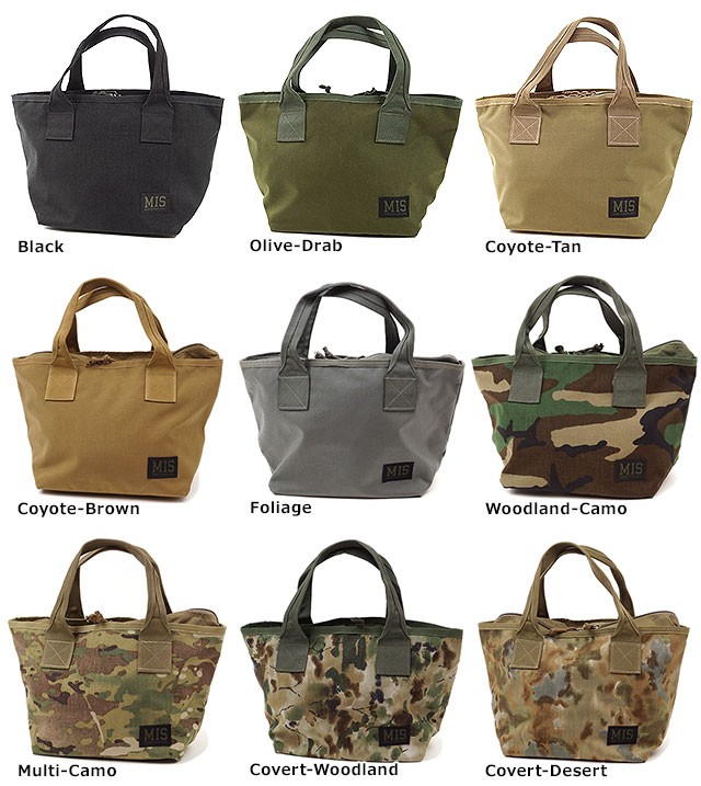 MIS エムアイエス ミニ トートバッグ MINI TOTE BAGミリタリー
