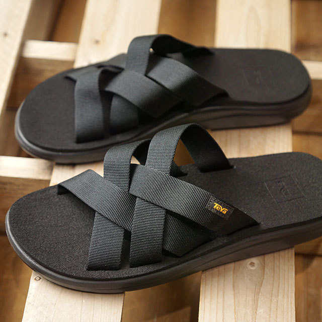 Teva テバ メンズ サンダル M Voya Slide ボヤ スライドBLK