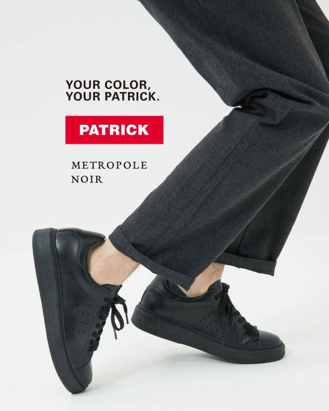 PATRICK METROPOLE NOIR 42 パトリック　メトロポール PATRICK（パトリック） メトロポール METROPOLE メンズ レディース