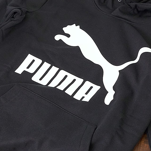 待望の再入荷 関税送料込 Puma ロゴ入り ポケット付ふわふわフーディ Black 目玉 送料無料 Sylvaniatownshippolice Com