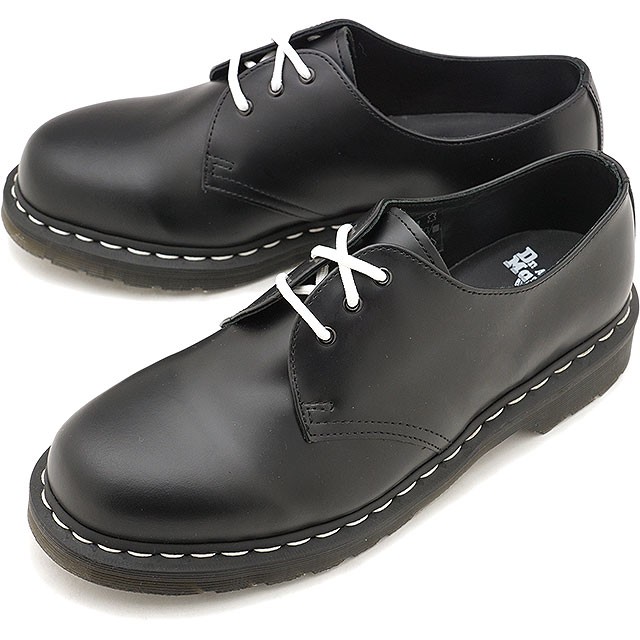 Yahoo! Yahoo!ショッピング(ヤフー ショッピング)ドクターマーチン Dr.Martens 3ホールシューズ ホワイトステッチ ブラックスムース 1461Z WHITE STITCH BLACK SMOOTH メンズ・レディース 24757001 正規取扱店