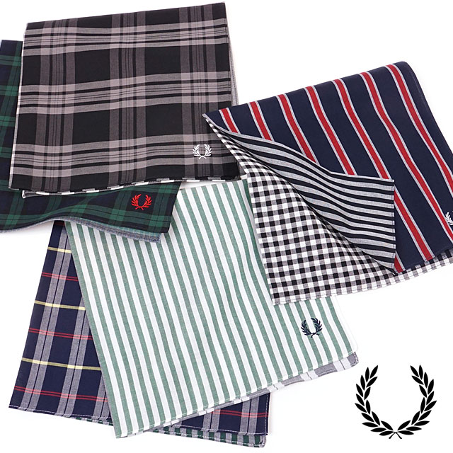 FRED PERRY フレッドペリー ハンカチーフ HANDKERCHIEF メンズ