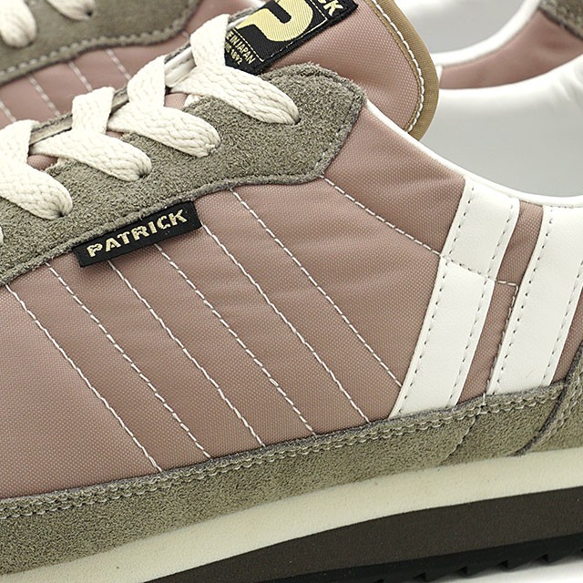 美品 PATRICK パトリック MARATHONマラソン ベージュ 25cm パトリック スニーカー マラソン・ネスト ホワイト/ベージュ PATRICK