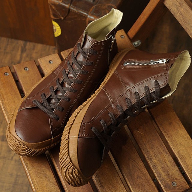 SPINGLE MOVE ブラウン ハイカットブーツ　26.5㎝ 26.5cm ファッション SPINGLE MOVE ブラウン ハイカットブーツ 26.5㎝