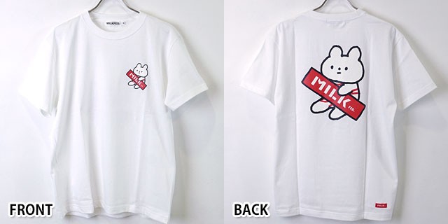 MILK　きっこうちゃん　Tシャツ　コラボ　ホワイト　白　亀甲縛り　くま MILK きっこうちゃん Tシャツ コラボ ホワイト 白 亀甲縛り くま