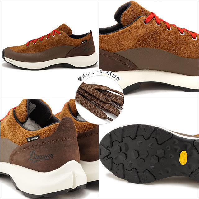ダナー　ブラウン スエード モカシン ビブラムソール Danner ダナー スニーカー カプリーン ロー スウェード