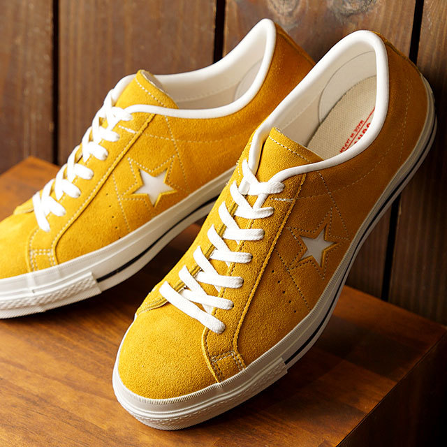 限定 コンバース CONVERSE ワンスターJ スエード ONE STAR J SUEDE 35200190 HO20 メンズ・レディース 日本製  スニーカー GOLD イエロー系 : 10065344 : ミスチーフ - 通販 - Yahoo!ショッピング