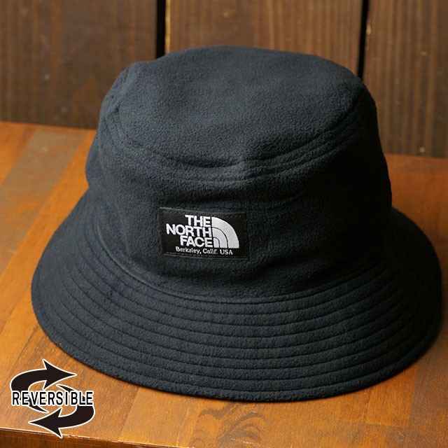 ノースフェイス THE NORTH FACE リバーシブル フリースバケットハット Reversible Fleece Bucket Hat  NN42032 FW20 TNF 帽子 K ブラック ブラック系