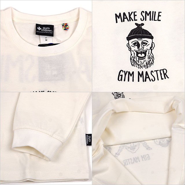 【関税込み】Sunflower グレー Master Smile 長袖Tシャツ gym master ジムマスター メンズ MAKE SMILE ロンTee G533627-01