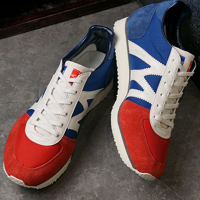 こちらの ミズノ ローカット シューズ レッド ホワイト ブルー ブルー系 ミスチーフ Paypayモール店 通販 Paypayモ Mライン Mizuno M Line スニーカー エムアール1 Mr1 D1gf Ss21 メンズ レディース 日本製 えていくこ