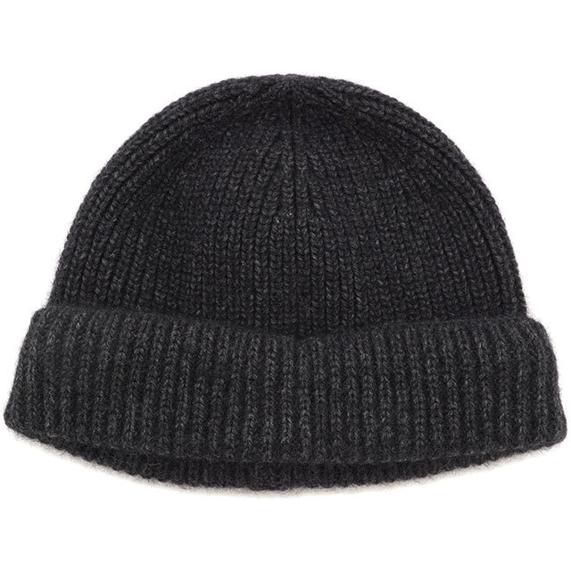 カシラ　黒ニット帽 CA4LA カシラ ニットキャップ ROLLER TKU00102 FW20 メンズ