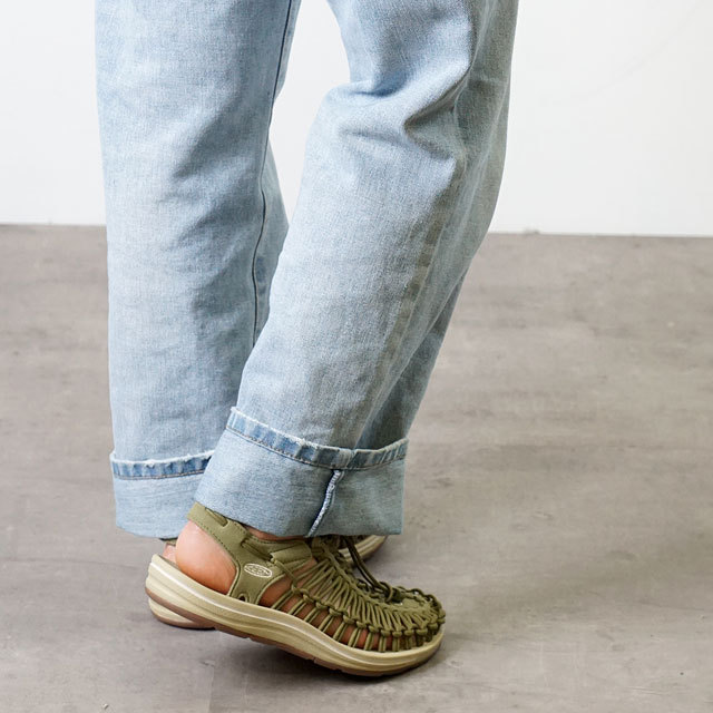 【美品】KEEN キーン ユニーク UNEEK サンダル 24cm 緑 グリーン KEEN 返品送料無料 キーン サンダル ユニーク W UNEEK 1025185