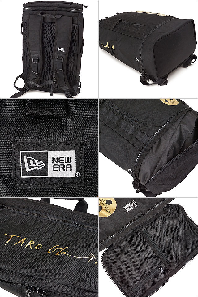 ニューエラ NEWERA リュック 岡本太郎 太陽の塔 ボックスパック Taro Okamoto 32L Box Pack 12860559 FW21  鞄 スクールバッグ 通勤 通学 ブラック ゴールド