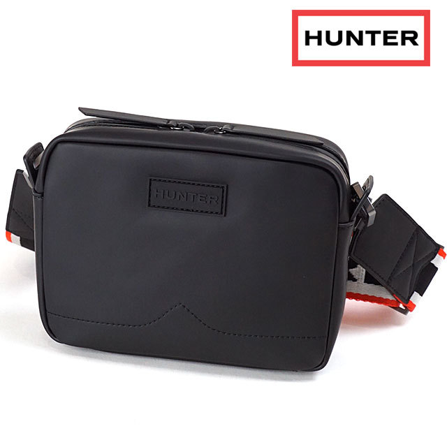 ハンター HUNTER オリジナル ラバライズドレザー ミニ クロスボディ 2ストラップ ORIGINAL RUBBERISED LEATHER  MINI CROSSBODY-TWO STRAP UBX1180LRS-BLK FW21