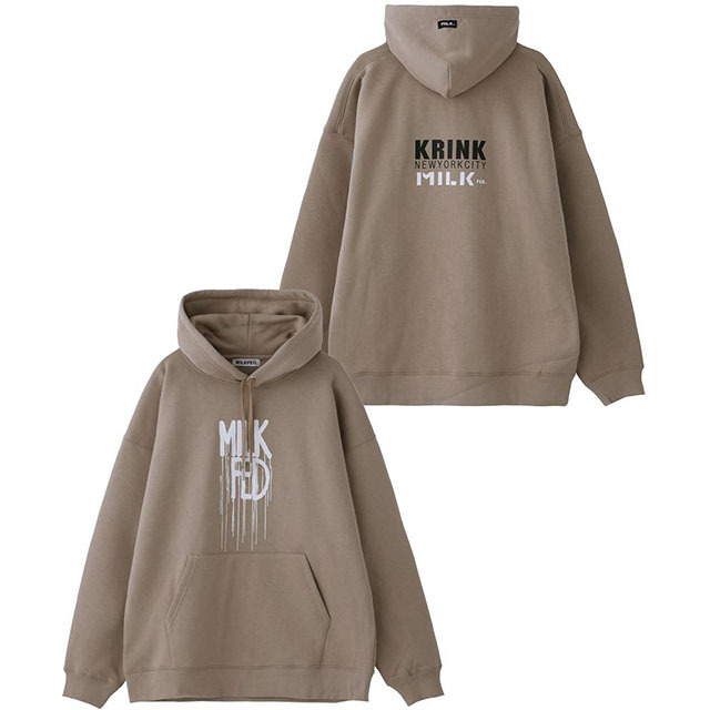 ミルクフェド MILKFED. レディース クリンク スウェットフーディー KRINK×MILKFED SWEAT HOODIE  103213012037 FW21 コラボ トップス プルオーバー パーカー