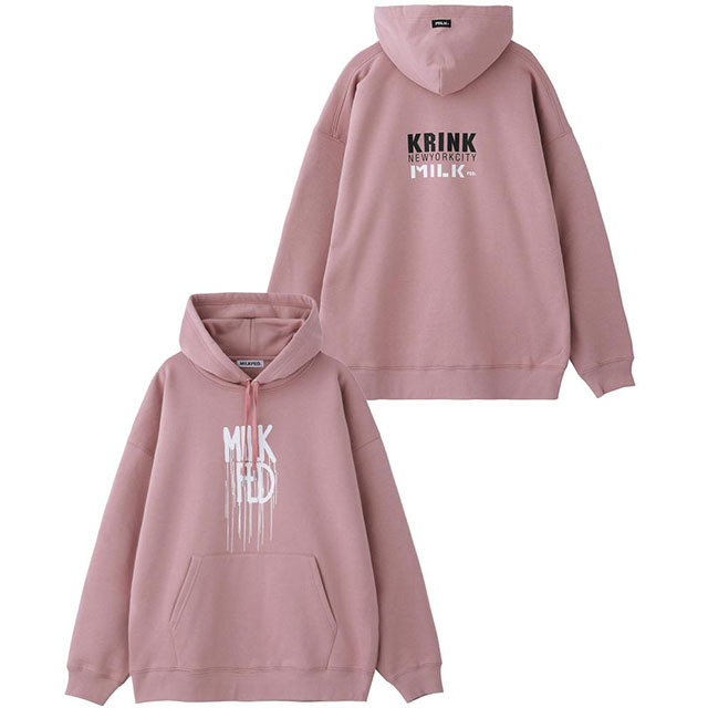 ミルクフェド MILKFED. レディース クリンク スウェットフーディー KRINK×MILKFED SWEAT HOODIE  103213012037 FW21 コラボ トップス プルオーバー パーカー