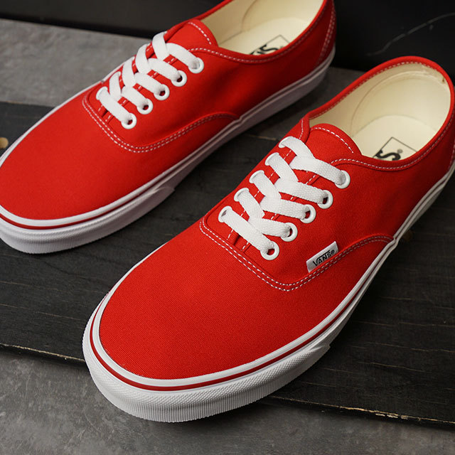 Vans authentic classic clearance red