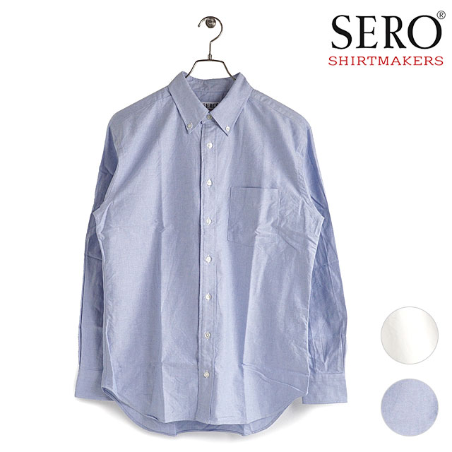 SERO（セロ） メンズ ボタンダウンシャツ オックスフォード