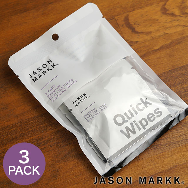 ジェイソンマーク JASON MARKK クイックワイプ 3パック スニーカークリーナー 130210 FW21 Quick Wipe 3 Pack 汚れ落とし 靴ケア用品 正規取扱店 | JASONMARKK | 01