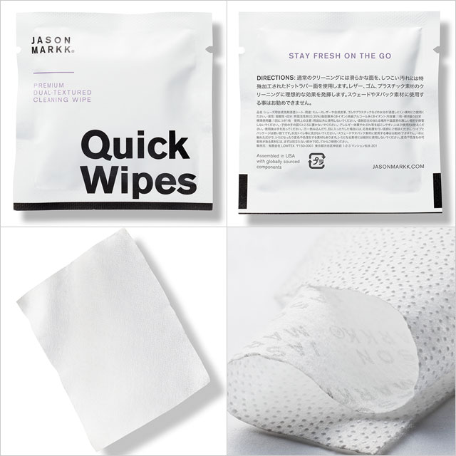 ジェイソンマーク JASON MARKK クイックワイプ 3パック スニーカークリーナー 130210 FW21 Quick Wipe 3 Pack 汚れ落とし 靴ケア用品 正規取扱店 | JASONMARKK | 02