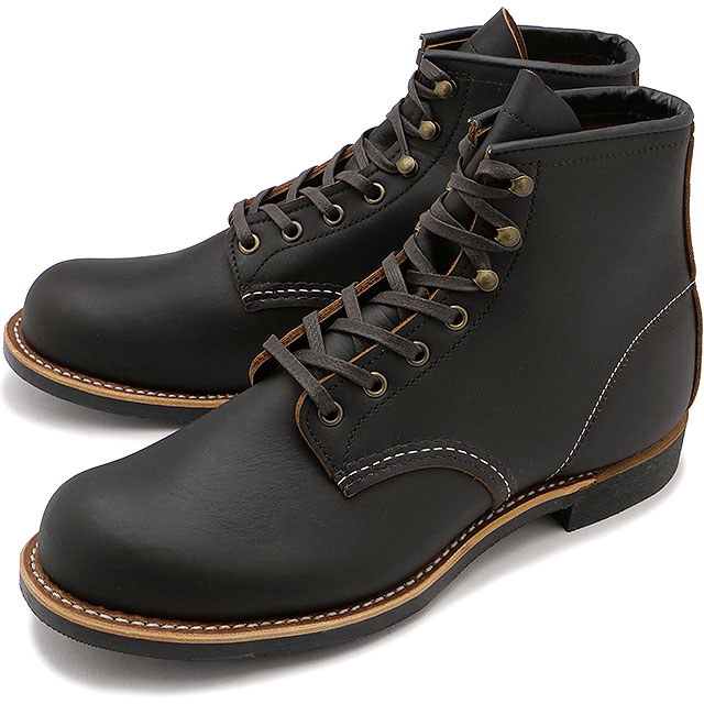 返品交換送料無料 レッドウィング REDWING ブラックスミス メンズ ワークブーツ ＃3345 BLACK SMITH RED WING Dワイズ ブラックプレーリー 黒 ブラック系｜mischief