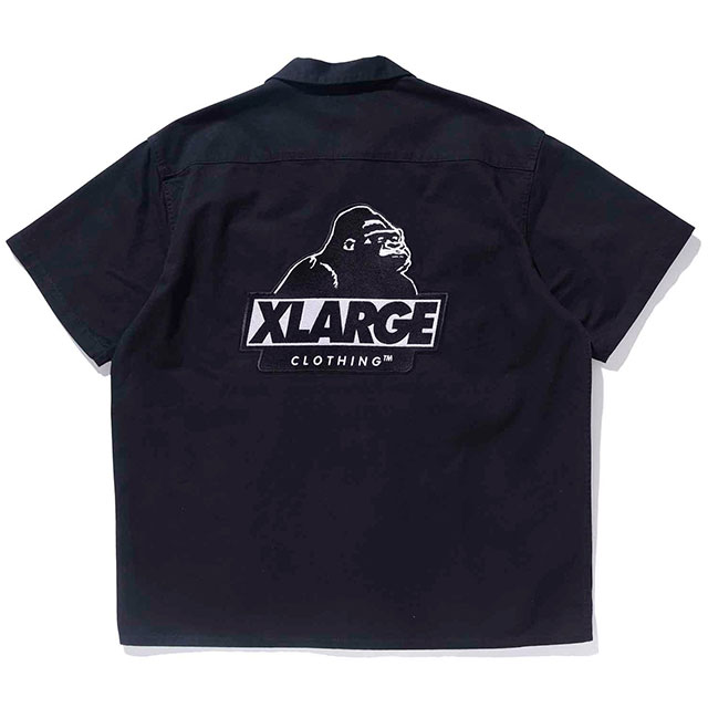 X-large ワークシャツ XLARGE エクストララージ OLD ENGLISH S/S WORK SHIRT : 7-SEVEN