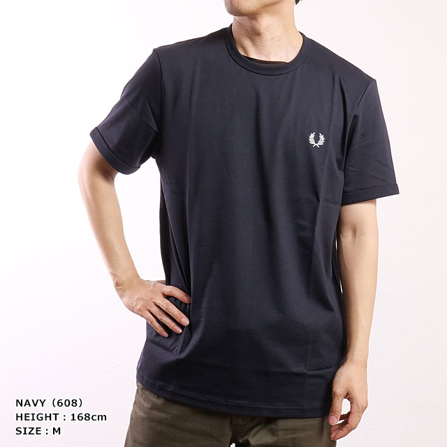 FRED PERRY Tシャツ Ringer T-Shirt - Navy | Men's T-Shirts | Designer T-Shirts