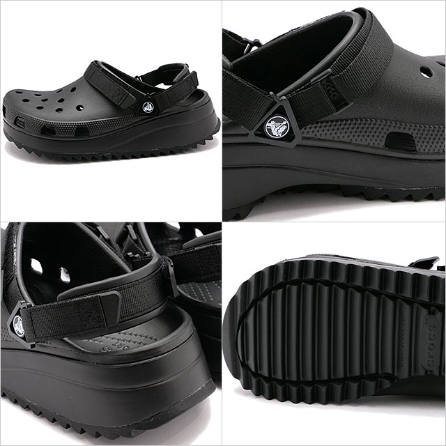 クロックス crocs クラシック ハイカークロッグ 206772-060 SS22 Classic Hiker Clog メンズ サンダル  Black Black 黒 :10071483:ミスチーフ - 通販 - Yahoo!ショッピング