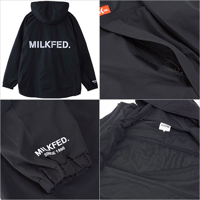 ミルクフェド MILKFED. ベーシックロゴマウンテンパーカー レディース 