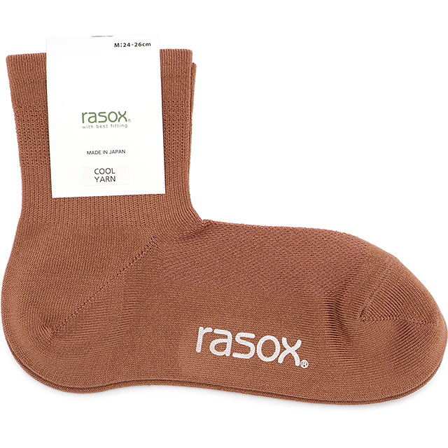 ラソックス rasox ファインクール・ミッド CA221LC01 メンズ・レディース 靴下 日本製 ロークルーソックス｜mischief｜05