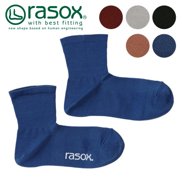 ラソックス rasox ファインクール・ミッド CA221LC01 メンズ・レディース 靴下 日本製 ロークルーソックス｜mischief｜07