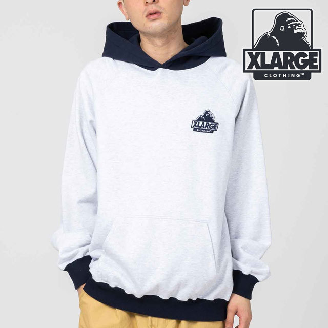 XLARGE エクストララージ ツートンプルオーバーフーデッド
