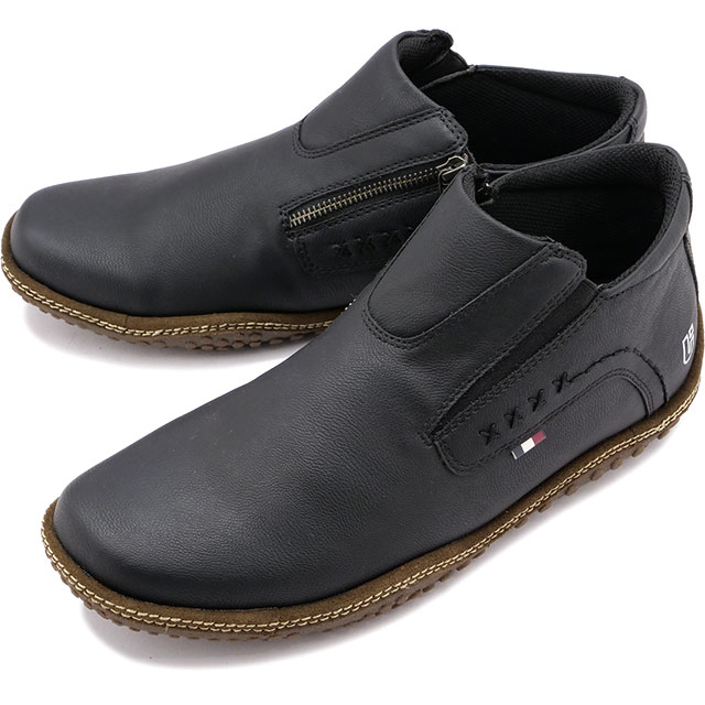 コンカラー conqueror shoes メンズ カジュアルスニーカー フォギー ウォーターテックス 22FW-FG02 FOGGY WATER-TEX 防水 スリッポン BLACK 黒 正規取扱店 | Conqueror Shoes
