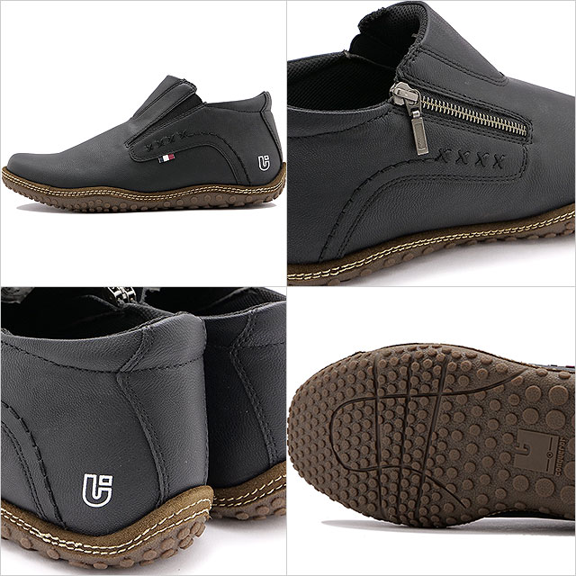 コンカラー conqueror shoes メンズ カジュアルスニーカー フォギー ウォーターテックス 22FW-FG02 FOGGY WATER-TEX 防水 スリッポン BLACK 黒 正規取扱店 | Conqueror Shoes | 02