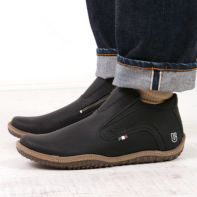 コンカラー conqueror shoes メンズ カジュアルスニーカー フォギー ウォーターテックス 22FW-FG02 FOGGY WATER-TEX 防水 スリッポン BLACK 黒 正規取扱店 | Conqueror Shoes | 05