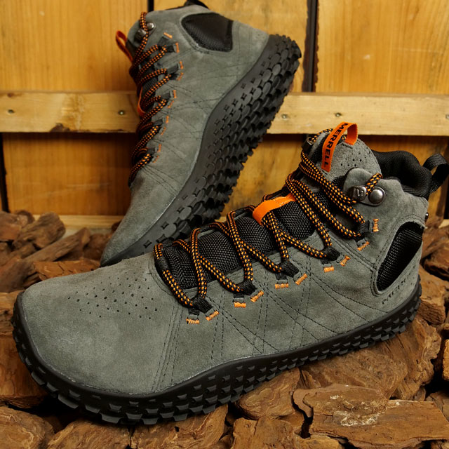 メレル MERRELL メンズ ラプト ミッド ウォータープルーフ J036001  M WRAPT MID WP ハイキングシューズ ベアフット GRANITE 灰 グレー系｜mischief｜02