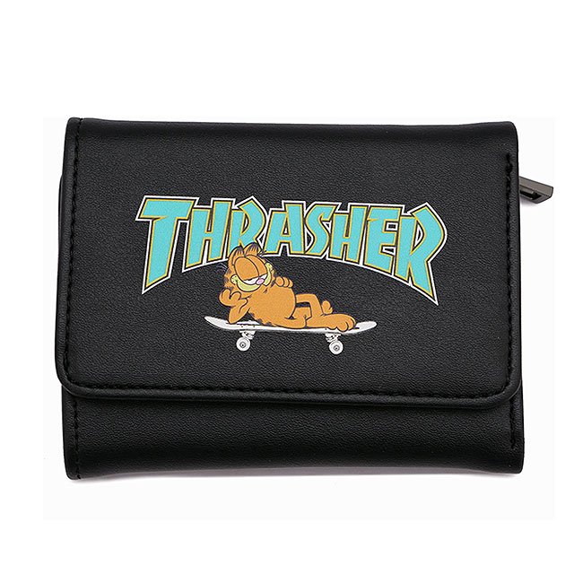 コラボ スラッシャー × ガーフィールド THRASHER × GARFIELD 三つ折り財布 A GA-TH2109A FW22 メンズ・レディース  ウォレット