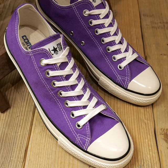 コンバース CONVERSE スニーカー オールスター US カラー ローカット 31306820 FW22 ALL STAR US COLORS  OX メンズ・レディース GRAPE 紫 パープル系