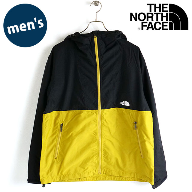 ザ ノースフェイス THE NORTH FACE メンズ コンパクトジャケット NP72230-KM FW22 Compact Jacket TNF  ナイロンジャケット ブラック ミネラルゴールド