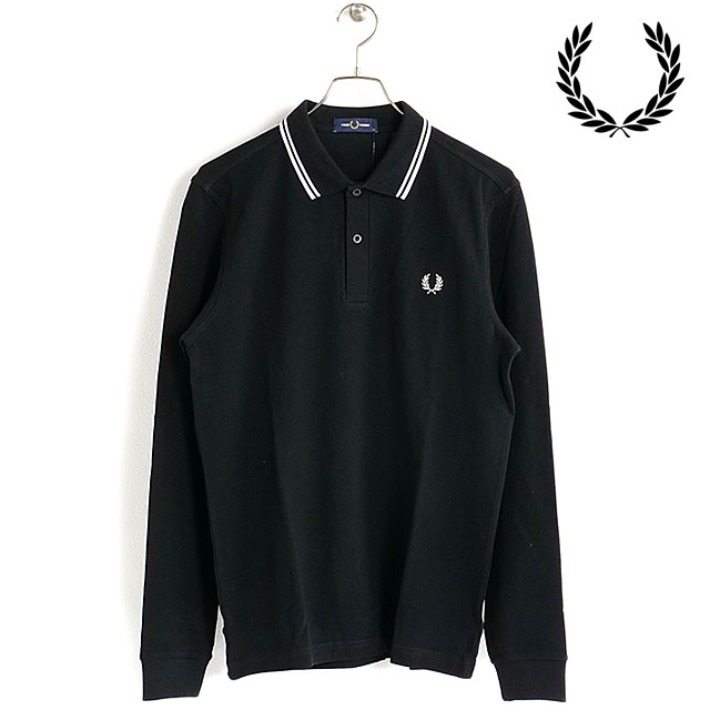 フレッドペリー FRED PERRY メンズ ロングスリーブ ツイン ティップド ポロシャツ M3636-350 LS TWIN TIPPED SHIRT トップス 長袖 鹿の子 BLACK 正規取扱店 | FRED PERRY | 04