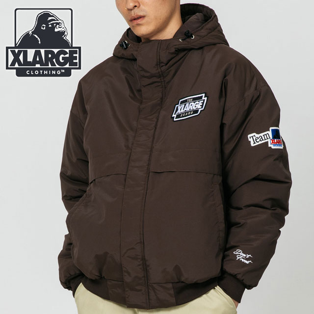 エクストララージ XLARGE メンズ ナイロン パファージャケット 101223021005 FW22 NYLON PUFFER JACKET  xlarge エックスラージ BROWN :10074375:ミスチーフ - 通販 - Yahoo!ショッピング