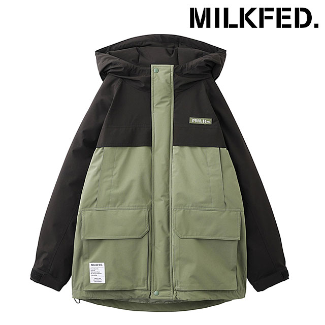 MILKFED.（ミルクフェド） レディース フーデッドパファージャケット 