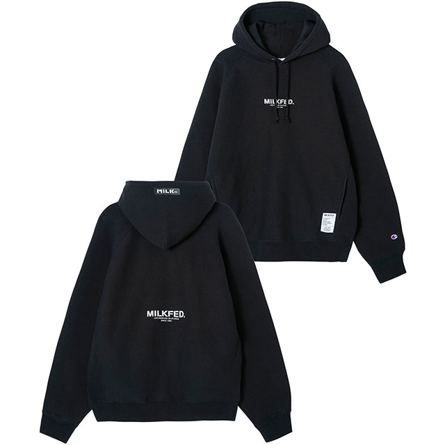 コラボ ミルクフェド MILKFED. レディース チャンピオン スウェットフーディー 103223012016 FW22 MILKFED. × CHAMPION SWEAT HOODIE トップス パーカー